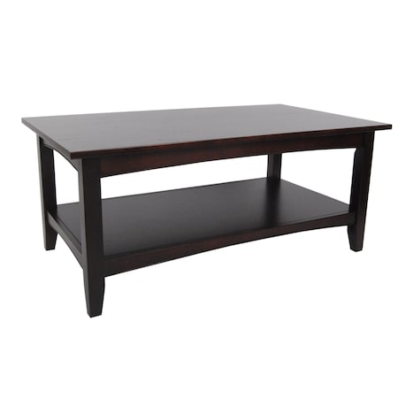 Alaterre Furniture Shaker Cottage 42" Coffee Table, Espresso ASCA11P0
